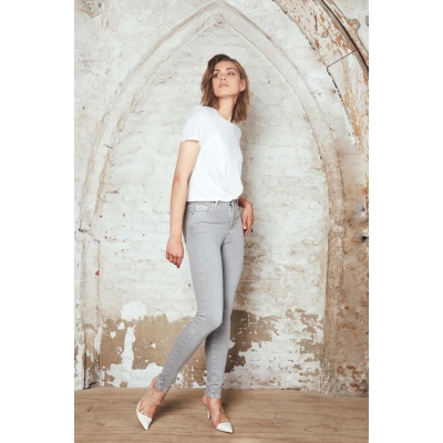 Homage Coloured Skinny Jeans - Light Grey Homage Coloured Skinny Jeans - Light Grey